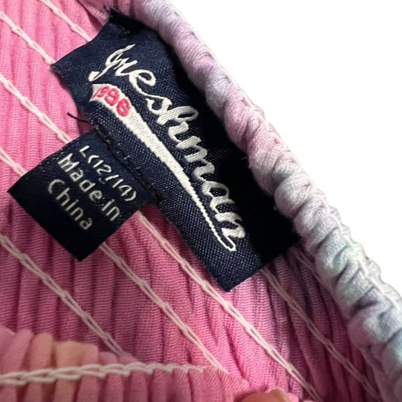 Freshman 1996 L (12/14) Tie-Dye Smocked Peplum Tank Top - Picture 4 of 5